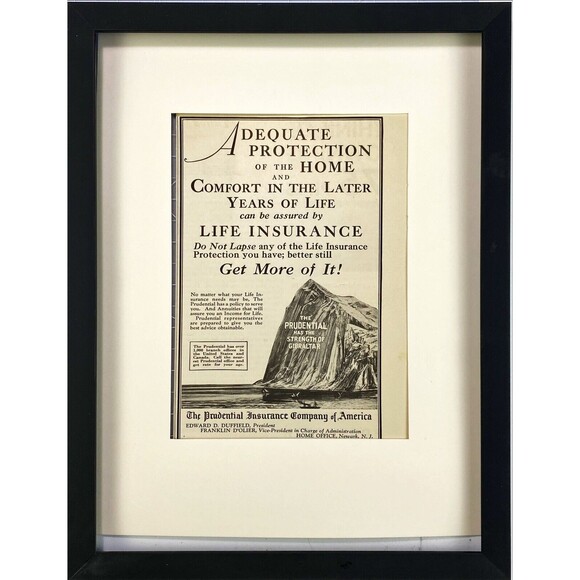 The Prudential Insurance Co. "Do not Lapse, Get More of It!" VNTG Print Ad 1931 - Picture 3 of 3